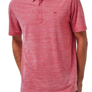 TravisMathew The Heater Golf Polo Heather Scooter size XL